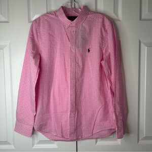 New with Tag Pink Checkered RALPH LAUREN POLO Button Down Shirt